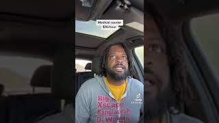 Labcorps is hiring medical courier drivers in most cities. Had to pull up at red light