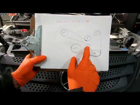 2014-2024 Mercedes-Benz Vito Metris Serpentine Belt Replacement DIY W447