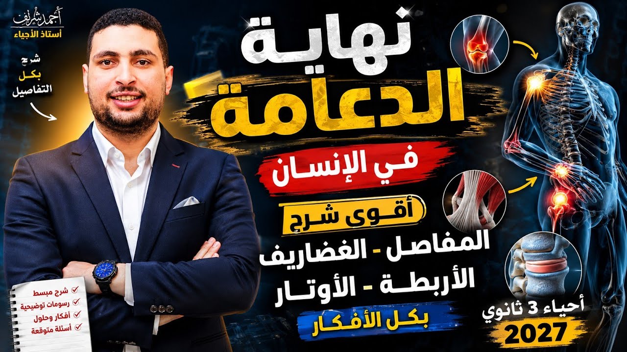 نهاية الدعامة في الإنسان أقوي شرح المفاصل والغضاريف والأربطة والأوتار بكل ا?