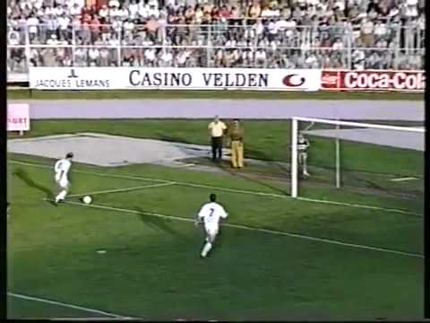 Robert Prosinecki[CF Real Madrid] goal vs SK Austria Klagenfurt-Friendly 1991