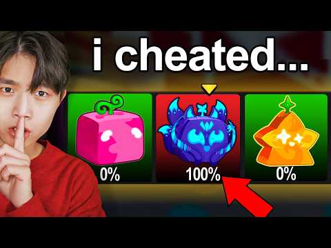 I Cheated Using a MYTHICAL ONLY Gacha in Blox Fruits