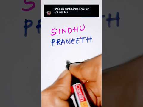 SINDHU 💗 PRANEETH Name Logo Design, Comment Your Name. #logo #shorts #artwork #namelogo #logodesign