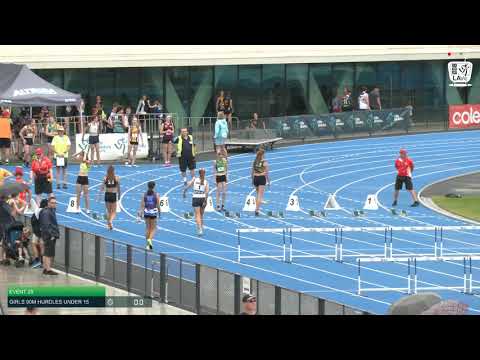 Girls Under 15 90m Hurdles H2 - 2020 State Combined Events Championships // LAVicTV