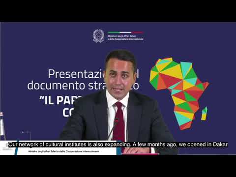 Luigi Di Maio - Launch of Partnership with Africa