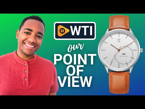 BRIGADA Men's Watches Black Case Brown Band Business Casual Wrist Watch for Men Quartz Waterproof Swiss Brand. 1- brown white - WTI product video review