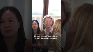 'Fighter' Meloni Wears Tie At G7, Says She's Quit Smoking | Firstpost News | N18G