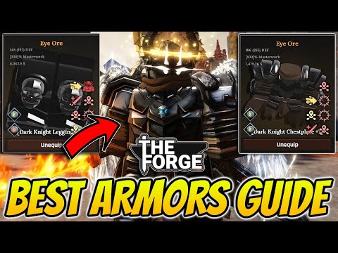The *BEST* Guide To Craft The BEST Armors In The Forge Roblox!