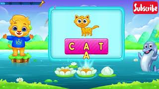 ABC SPELLING LETTERS|LEARN to READ & SPELL 3 letter words with KIDS - cat, car, bag