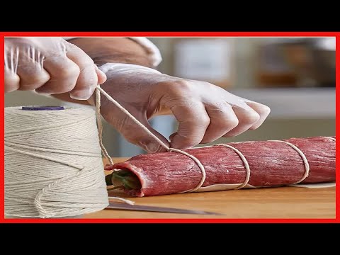Regency Wraps Cotton Butchers Cooking Twine For Meat Trussing, Food Prep, Natural, 500 ft Cone