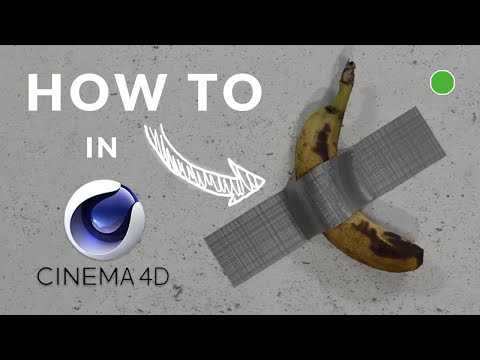 HOW TO: Banana Tape Art in Cinema4D