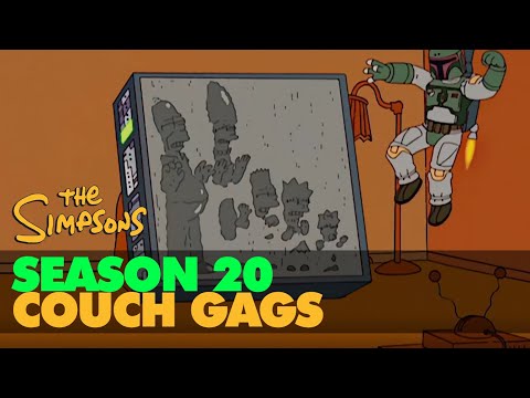 The SIMPSONS 4K - Season 20 - BEST COUCH GAG COMPILATION