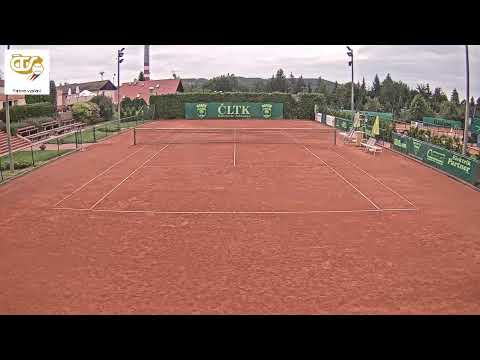 Centr kurt_finále čtyřhry - 17.8.2019  Mistrovství ČR starší žáci - ČLTK Jablonec nad N.