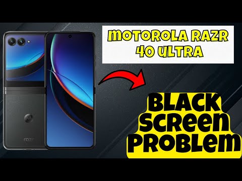 Black Screen Problem Motorola Razr 40 Ultra || How to solve black screen issues