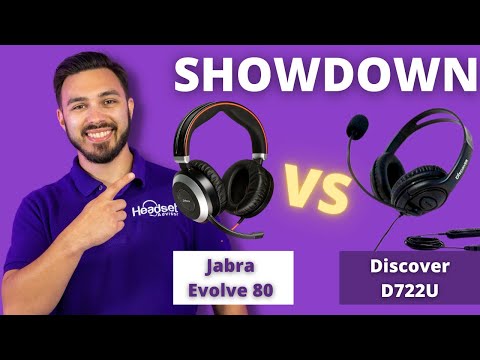 Jabra Evolve 80 Vs Discover D722U Showdown + Mic Test Comparison