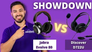 Jabra Evolve 80 Vs Discover D722U Showdown + Mic Test Comparison