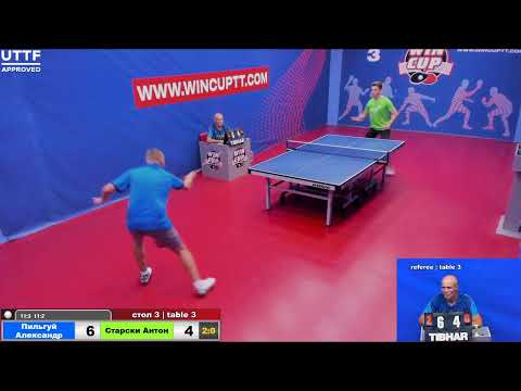 Пильгуй Александр 3-0 Старски Антон      Восток 3 WINCUP 29.07.21 Прямая трансляция Зал 3