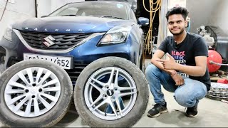 Maruti suzuki Baleno Delta Got new star shape Alloy Wheels