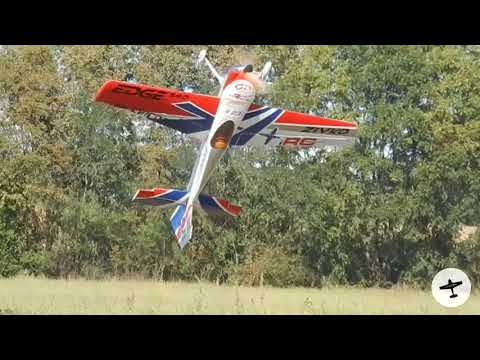 AWESOME RC AEROPLUS 111" EDGE 540 V3 FREESTYLE AEROBATICS & DEADSTICK LANDING | Lorenzo Sardo