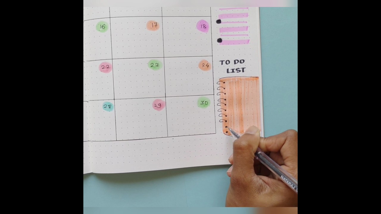 monthly planner ideas #planner #shorts
