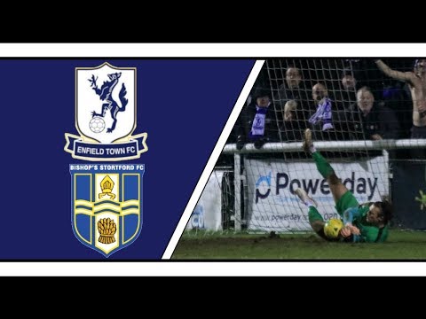 Enfield Town VS Bishop's Stortford Velocity Trophy Semi Final | Goal Highlights