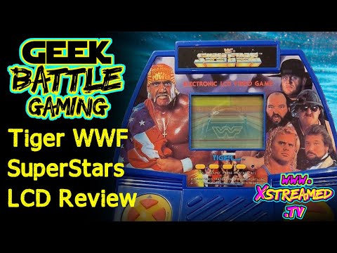 Tiger WWF Superstars Electronic LCD Video Game Review 1990 WWE Game with Hulk Hogan, Sgt Slaughter