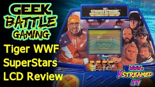 Tiger WWF Superstars Electronic LCD Video Game Review 1990 WWE Game with Hulk Hogan, Sgt Slaughter