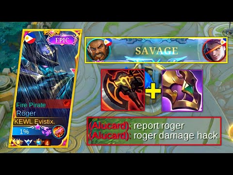 ROGER BEST ROTATION TO INVADE ENEMY JUNGLE + BEST BUILD FOR AUTO SAVAGE | MLBB