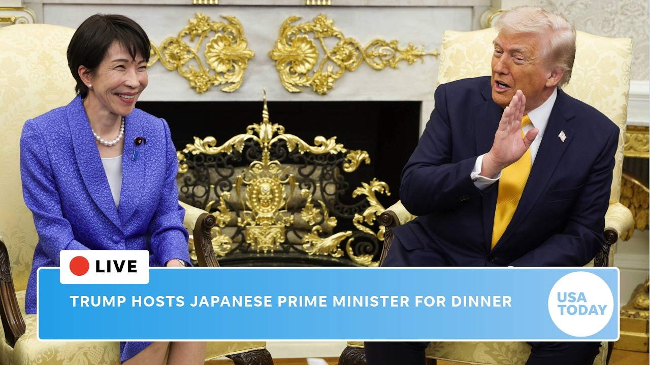Live: Donald Trump hosts Japan's Prime Minister Sanae Takaichi for White House dinner