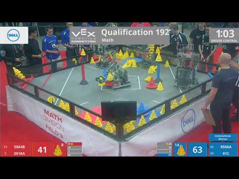 2018 VRC Math Q192 - 5864B 3018A vs 8568A 91C - 80 to 129