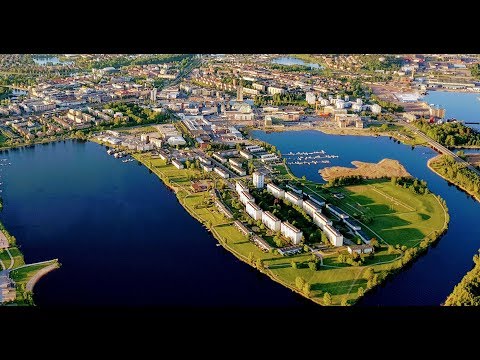 Paramotor flight around Karlstad and Hammarö