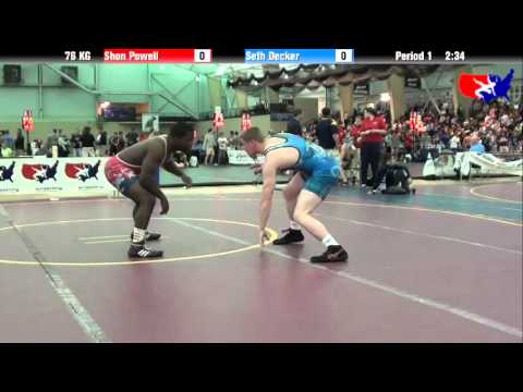 Shon Powell vs. Seth Decker at 2013 FILA Cadet Nationals - FS