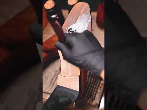 Gifennse Brown Loafer Coloring Process | Handmade Leather Magic Z #leather #shoes #handmade #asmr