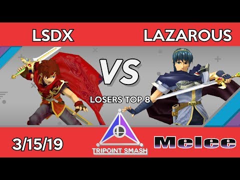 Tripoint Smash 52 - Losers Top 8 - LSDX (Roy) vs Lazarous (Marth)