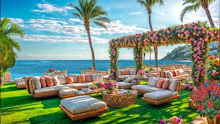 Morning Jazz Seaside Delight - Uplifting Bossa Nova &amp; Gentle Waves 🎷🌊