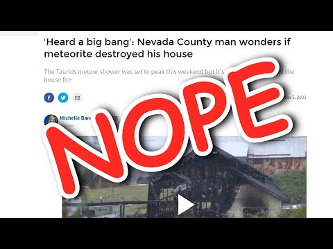 No, A Meteorite Did Not Burn Down This House