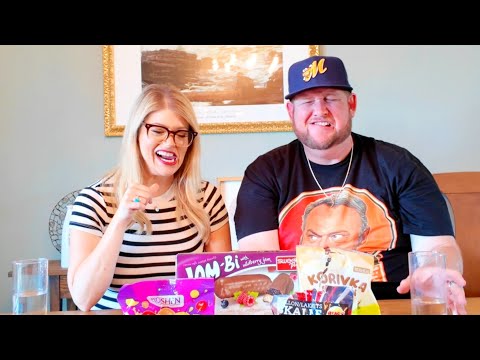 MYSTERY FOODS CHALLENGE European Candies Leave US Confused!