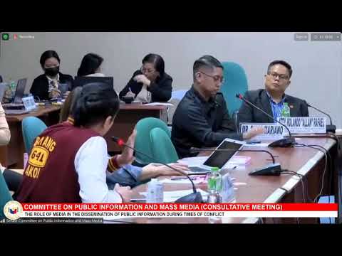 LIVE Consultative meeting ng Senate Committee on Public Information and Mass Media(April 24, 2024)