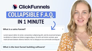 How to Create Collapsible F.A.Q. in Clickfunnels - Clickfunnels Tutorial