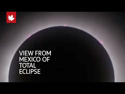 View of the total eclipse from Mexico