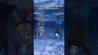 Can you do it for 1 min ? Underwater Swimming Challenge 🏊🏻 #swimming #swimmingpo