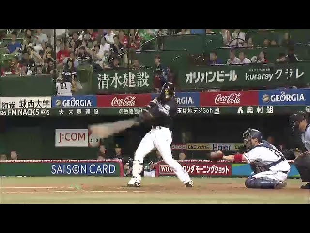 【3回表】ホークス・長谷川 タイムリーヒット!! 逆方向へのバッティングで追加点!!  2014/8/6 L-H