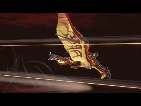 MHST2 - Rathalos and Azure Rathalos Kinship Attack (Sky-High Dive)
