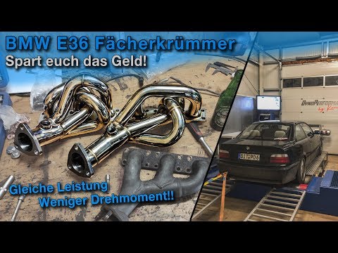 Exhaust manifold doesn't produce any power on BMW E36 323i M52😐 + remove ASC | QUALITY