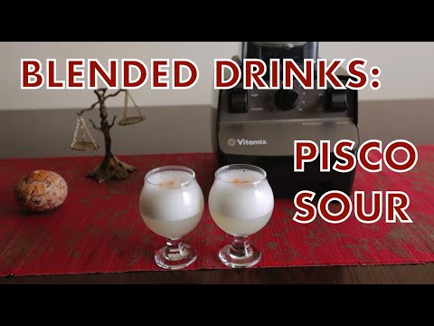 Blended Drink Recipe:  Pisco Sour