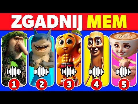 Zgadnij WŁOSKIE BRAINROT Memy o zwierzętach | Tralalero Tralala🦈Bombardino🐊Shimpanzinni🙈