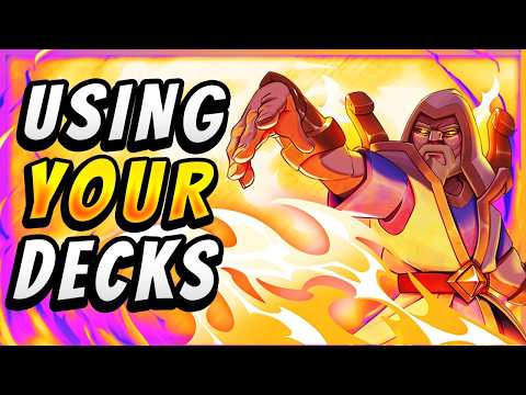 Playing YOUR BEST CLASH ROYALE DECKS!