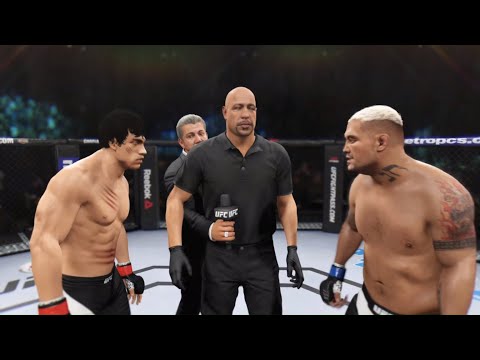 Bruce Lee vs. Mark Hunt (EA Sports UFC 2) 🐲 - Dragon Fights 🐉