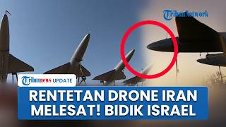Detik-detik Rentetan Drone Iran Melesat, Targetkan Bombardir Pangkalan Militer Israel di Tel Aviv