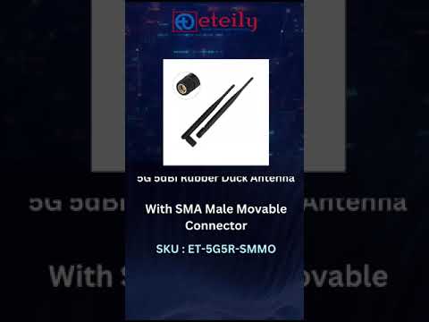 5.8GHz 3dBi Rubber Duck Antenna with SMA Male Movable Connector