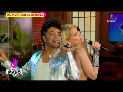 LORENA HERRERA  y Fedro Cantando VIVO LA VIDA en vivo.